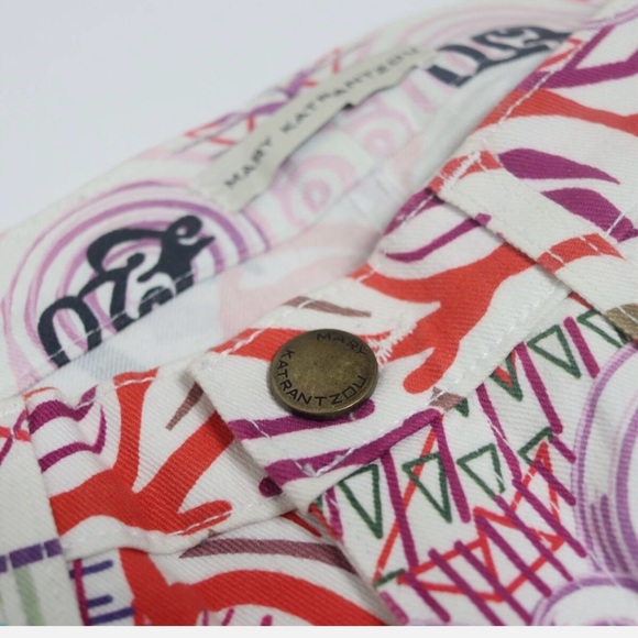 Mary Katrantzou Women's Multicolor
'Pound' Print Low Rise Skinny Jeans - Picture 4 of 7